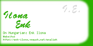 ilona enk business card